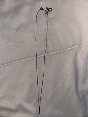 Silver Lightning Bolt Pendant Necklace - Women Jewelry